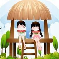 吃瓜卡通情侣头像